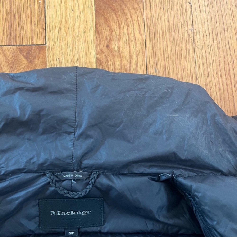 Mackage Yara Asymmetrical Black Puffer Coat - Picture 12 of 12